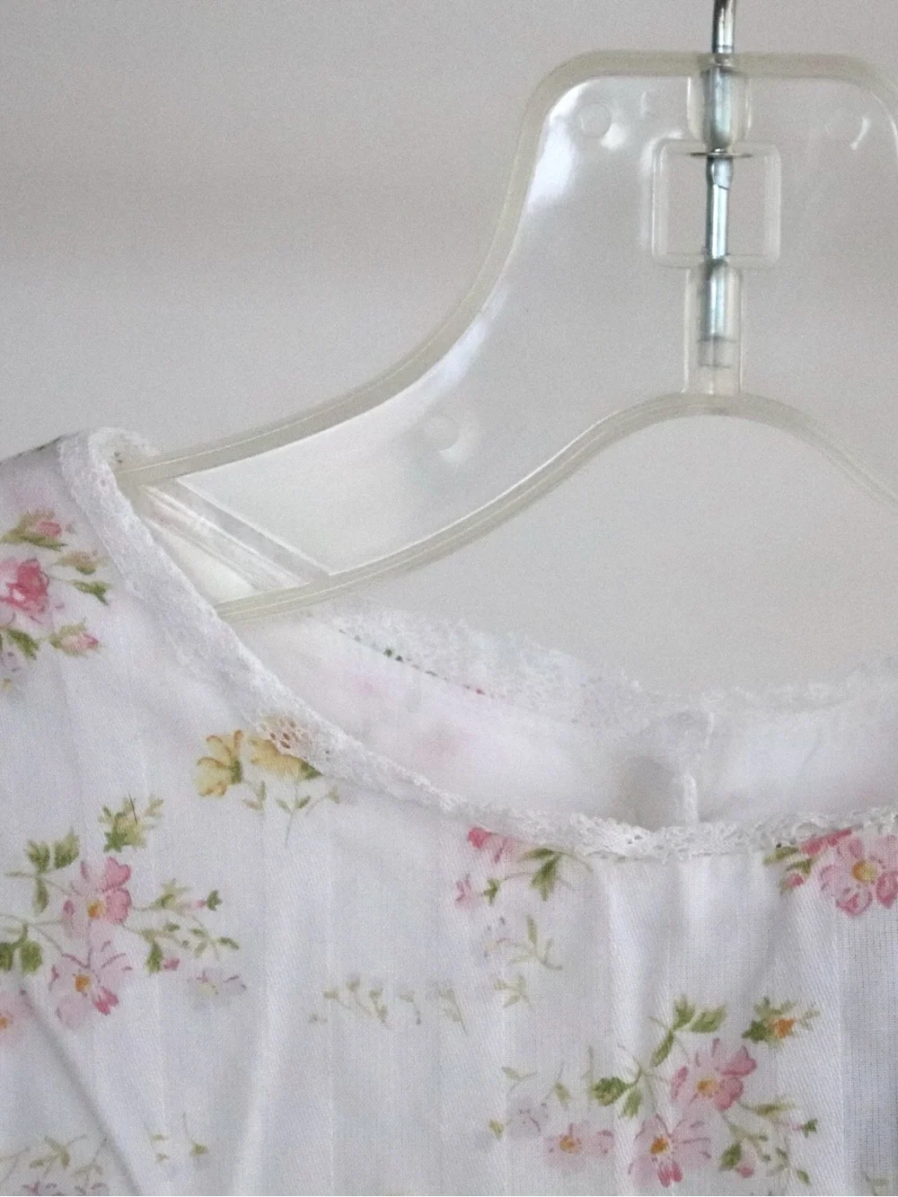 Ralph Lauren Vintage Toddler Dress White Sleeveless Pink Dainty Floral 3/3T
